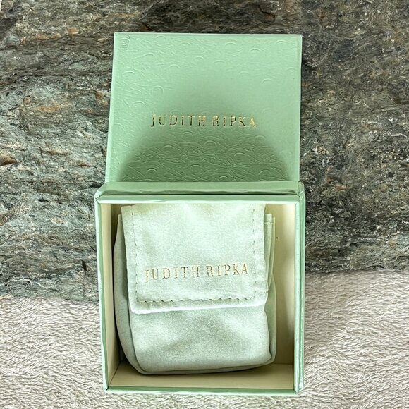 Judith Ripka Sterling Silver CZ Drop Earrings - Picture 4 of 13